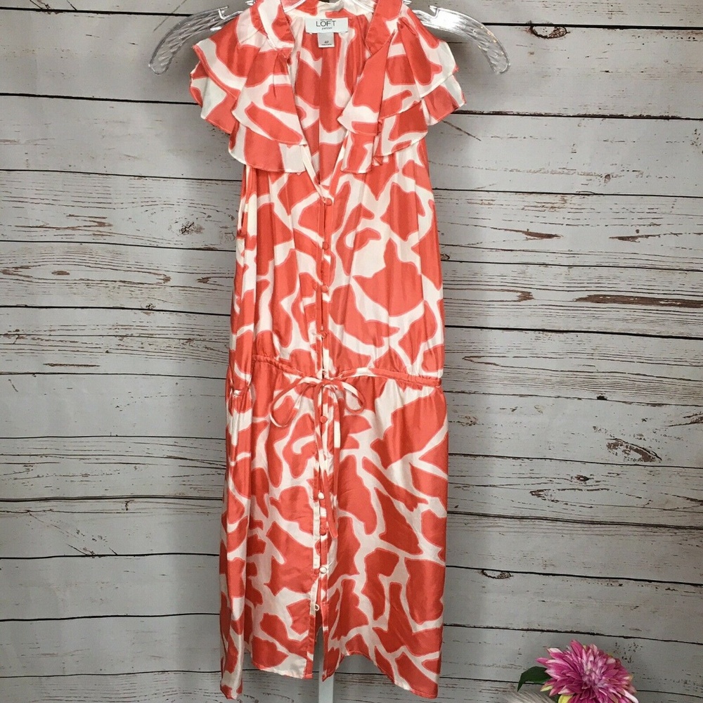 Ann Taylor Loft Sleeveless Silk Dress Size 4p